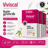 Viviscal Hair Growth Supplement 3 Pack – 540 Tablets | Biotin & Collagen Complex