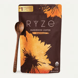 RYZE Organic Mushroom Coffee – Medium Roast Adaptogenic Blend (30 Servings)